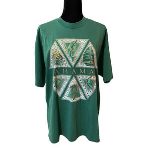 Vintage Hanes Heavyweight 50/50 Single Stitch T-Shirt Size XL BAHAMAS